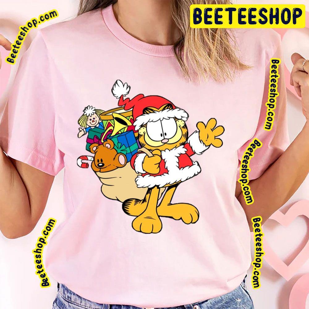 Santa Cat Garfield Beeteeshop Trending Unisex T-Shirt