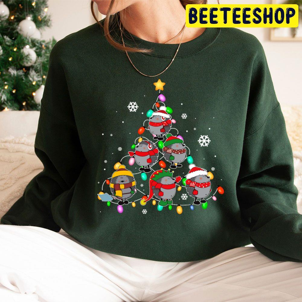 Santa Hedgehog Christmas Tree The Muppet Christmas Carol Beeteeshop Trending Unisex Sweatshirt