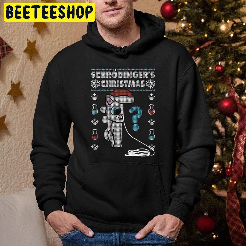 Schrödinger’s Christmas Ugly Christmas Beeteeshop Trending Unisex Hoodie