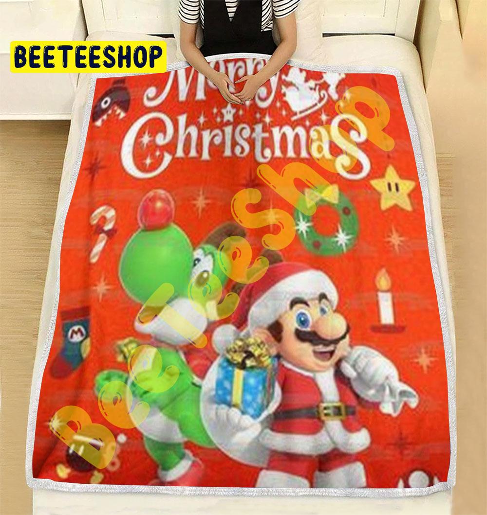 Super Mario Christmas 03 Trending Blanket