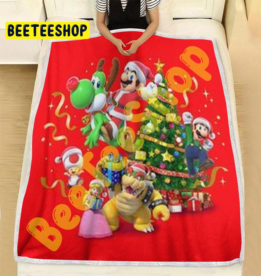 Super Mario Christmas 09 Trending Blanket