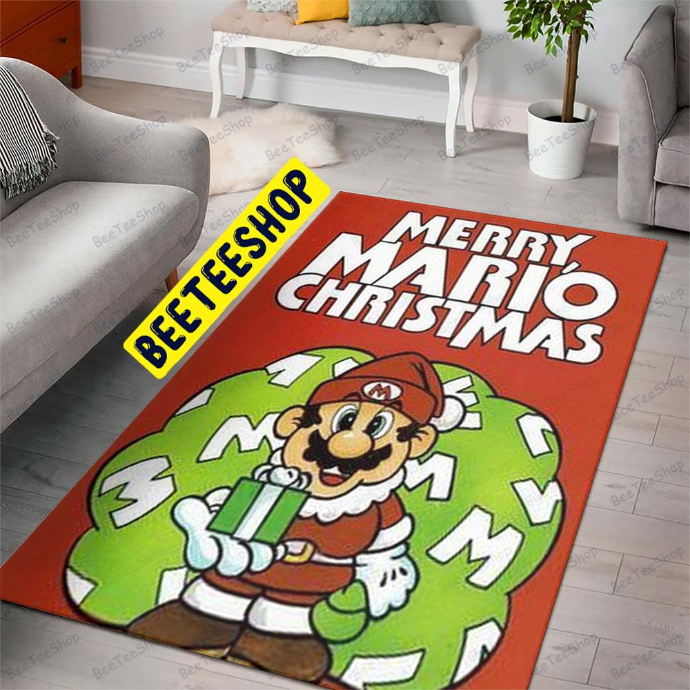 Super Mario Christmas 10 Trending Rug Rectangle