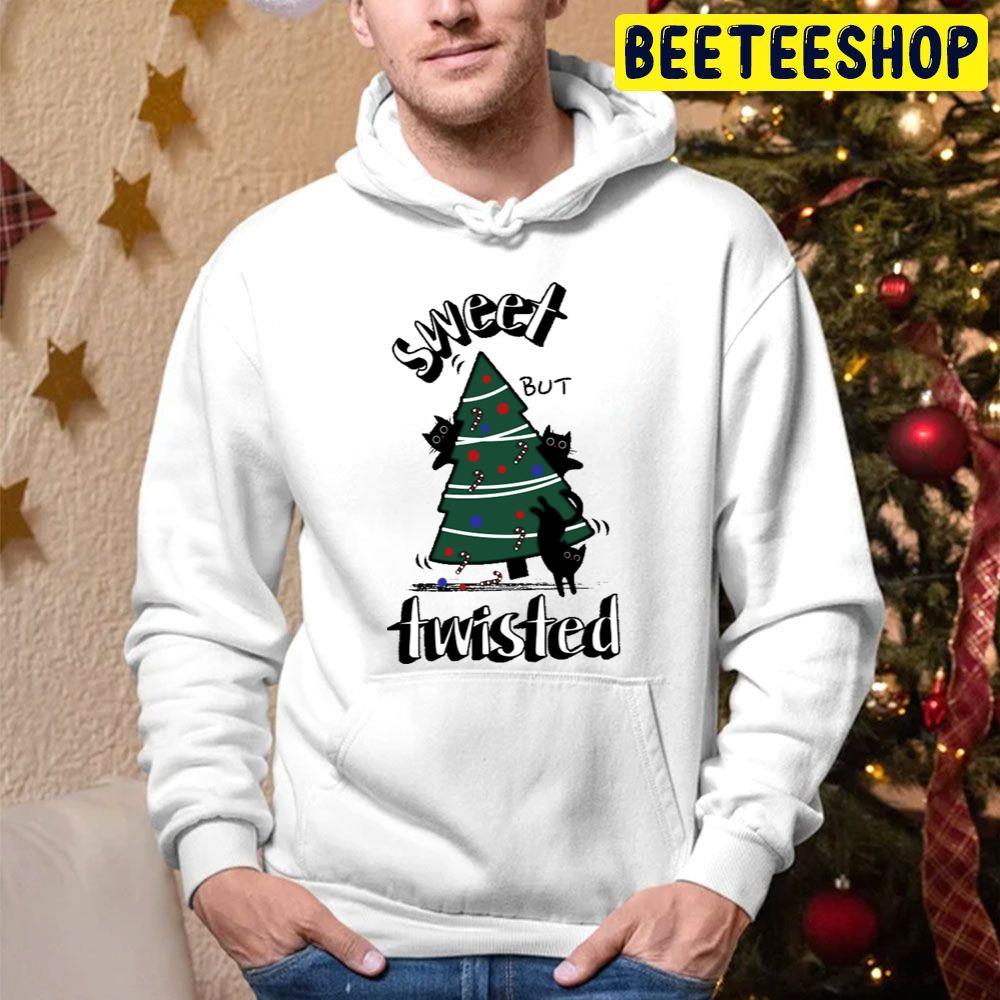 Sweet But Twisted Cat Funny Christmas Beeteeshop Trending Unisex Hoodie