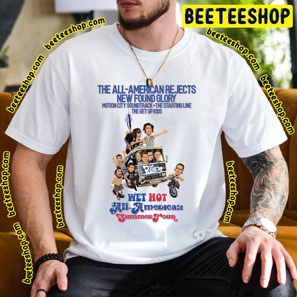 The All-American Rejects Wet Hot All-American Tour 2023 Beeteeshop Trending Unisex T-Shirt