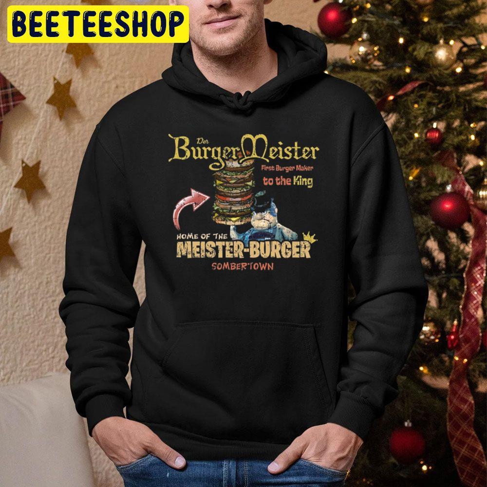 The Burger Meister Santa Claus Is Comin’ To Town Beeteeshop Trending Unisex Hoodie