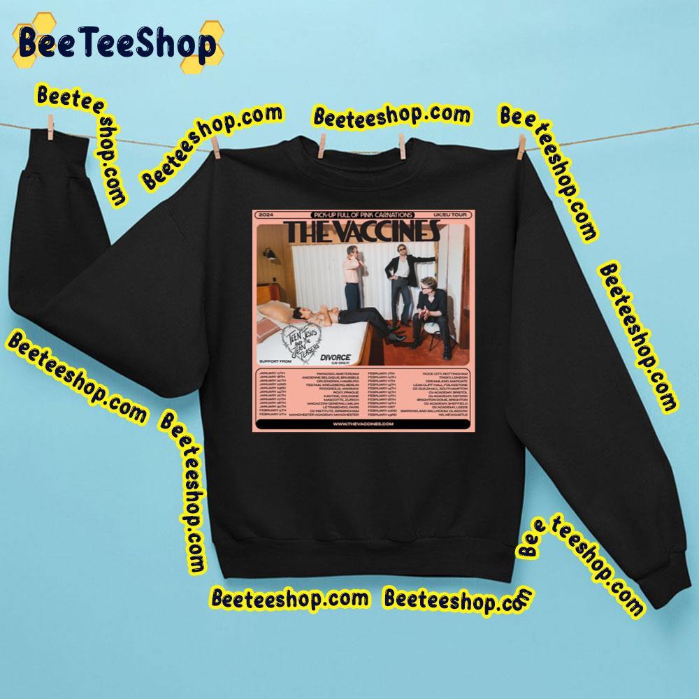 The Vaccines With Teen Jesus And The Jean Teasers Uk Eu Tour 2024 Beeteeshop Trending Unisex Sweatshirt