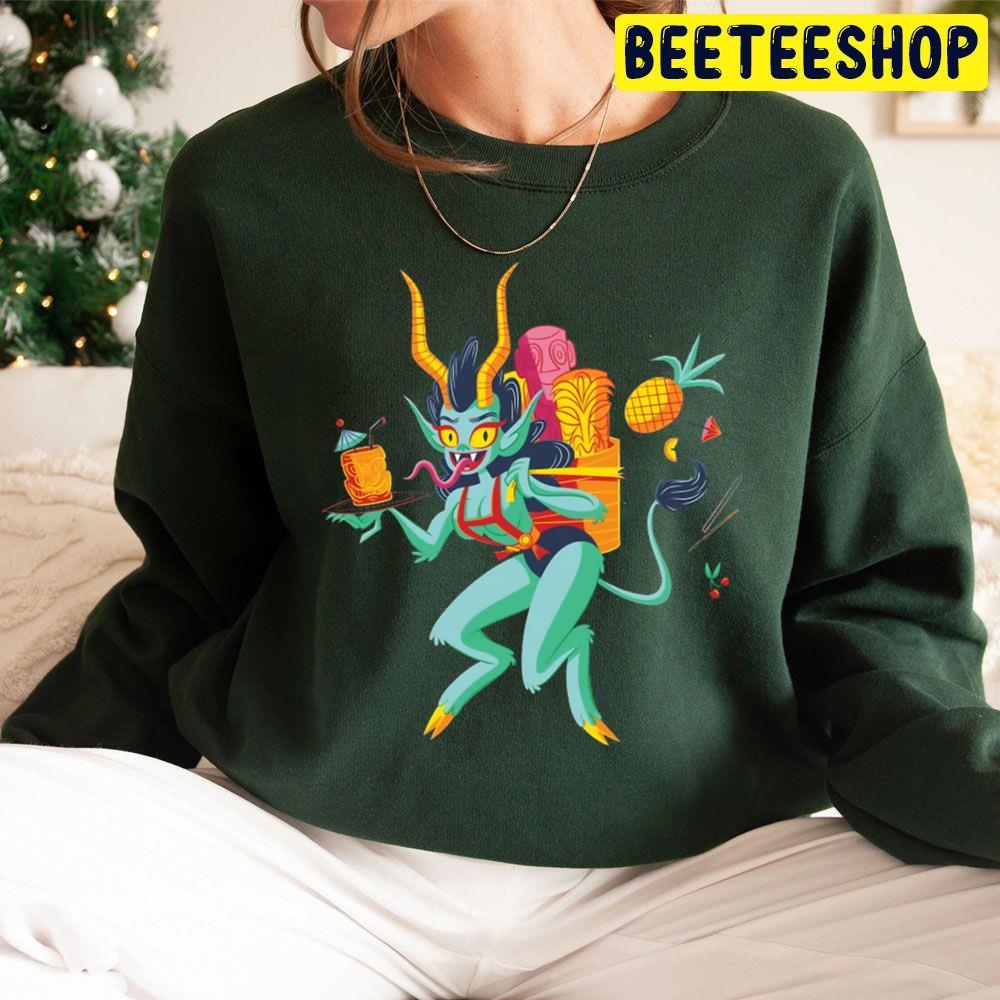 Tiki Krampus Christmas Beeteeshop Trending Unisex Sweatshirt