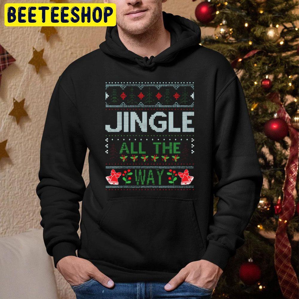 Ugly Christmas Jingle All The Way Beeteeshop Trending Unisex Hoodie