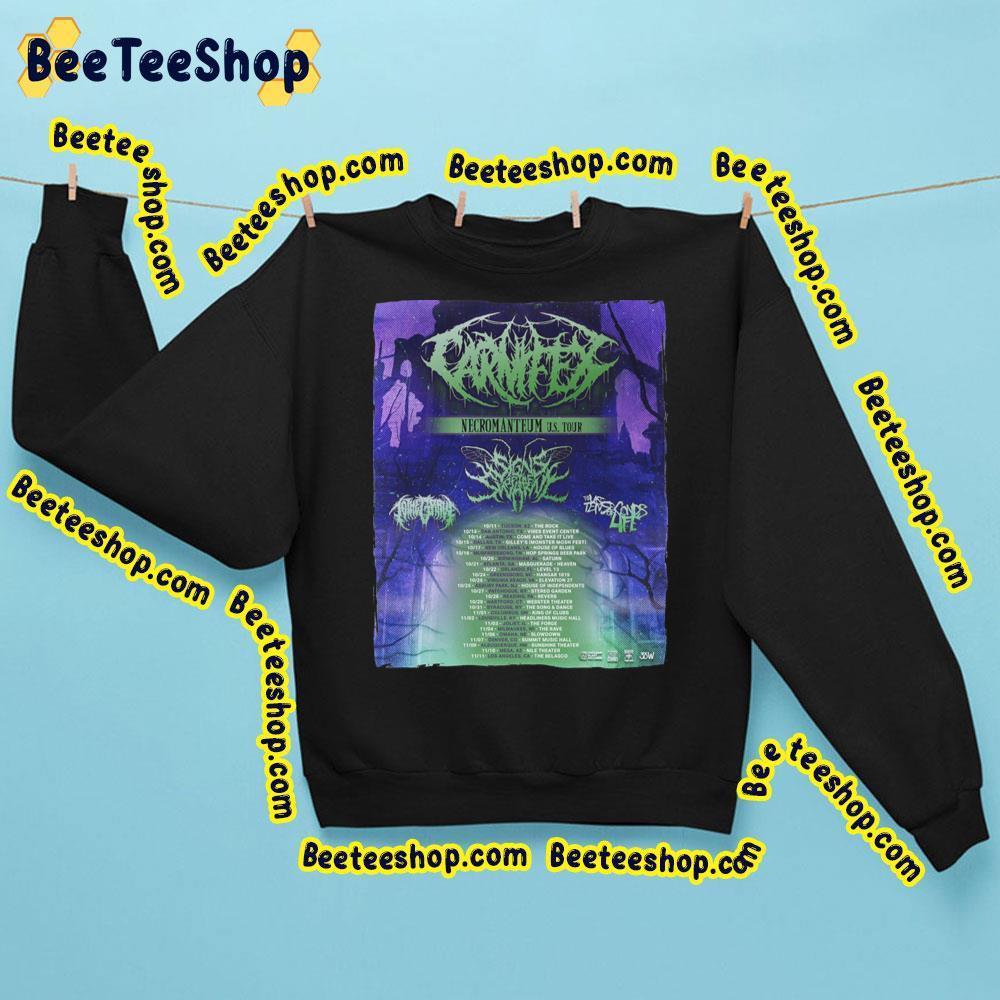 Us Tour Carnifex Necromanteum 2023 Beeteeshop Trending Unisex Sweatshirt