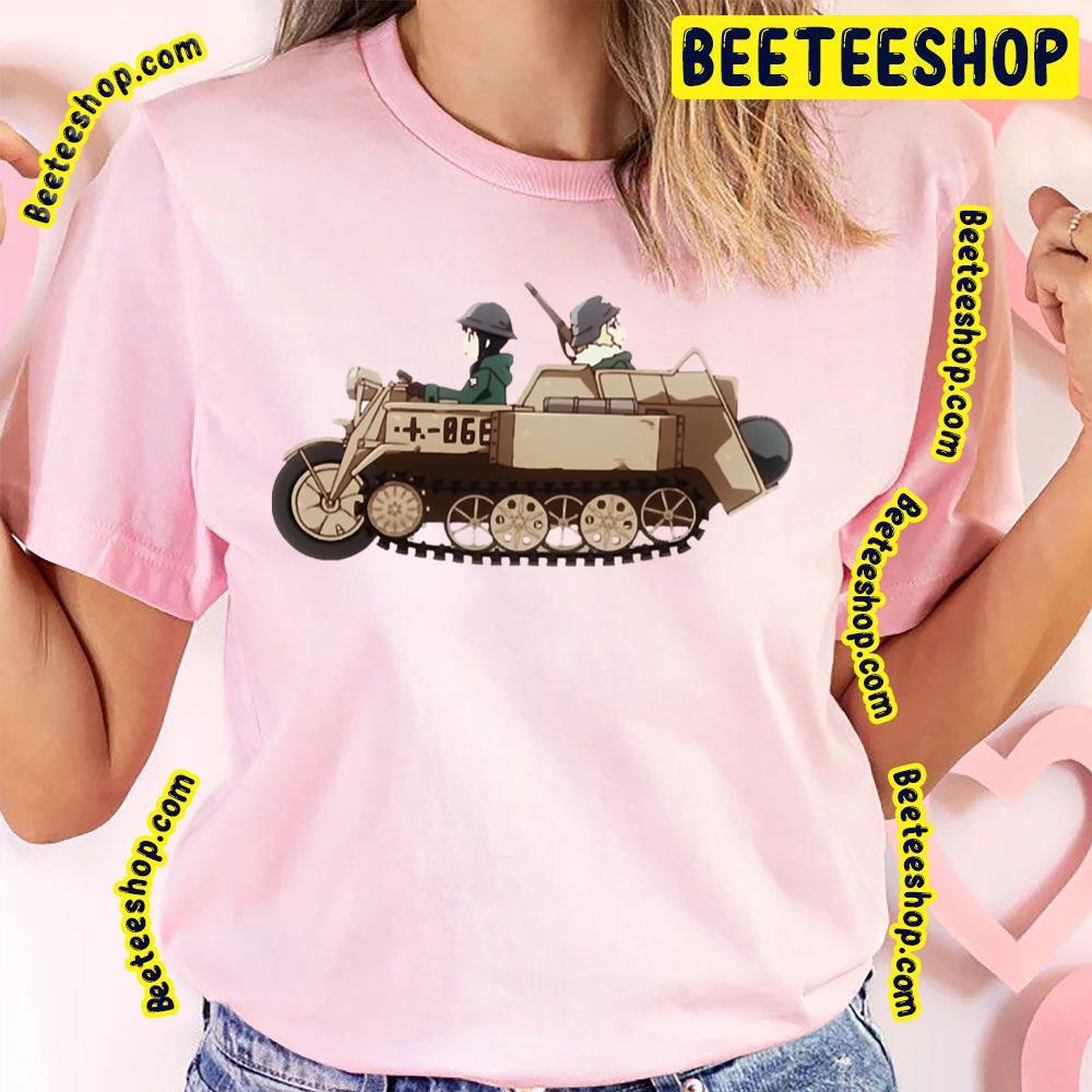 Vintage Art Shōjo Shūmatsu Ryokō Girls Last Tour Beeteeshop Trending Unisex T-Shirt