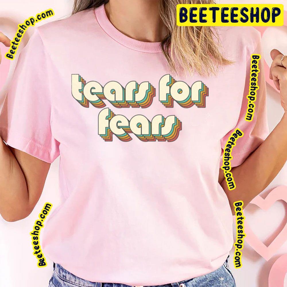 Vintage Rainbow Letters Distressed Tears For Fears Beeteeshop Trending Unisex T-Shirt