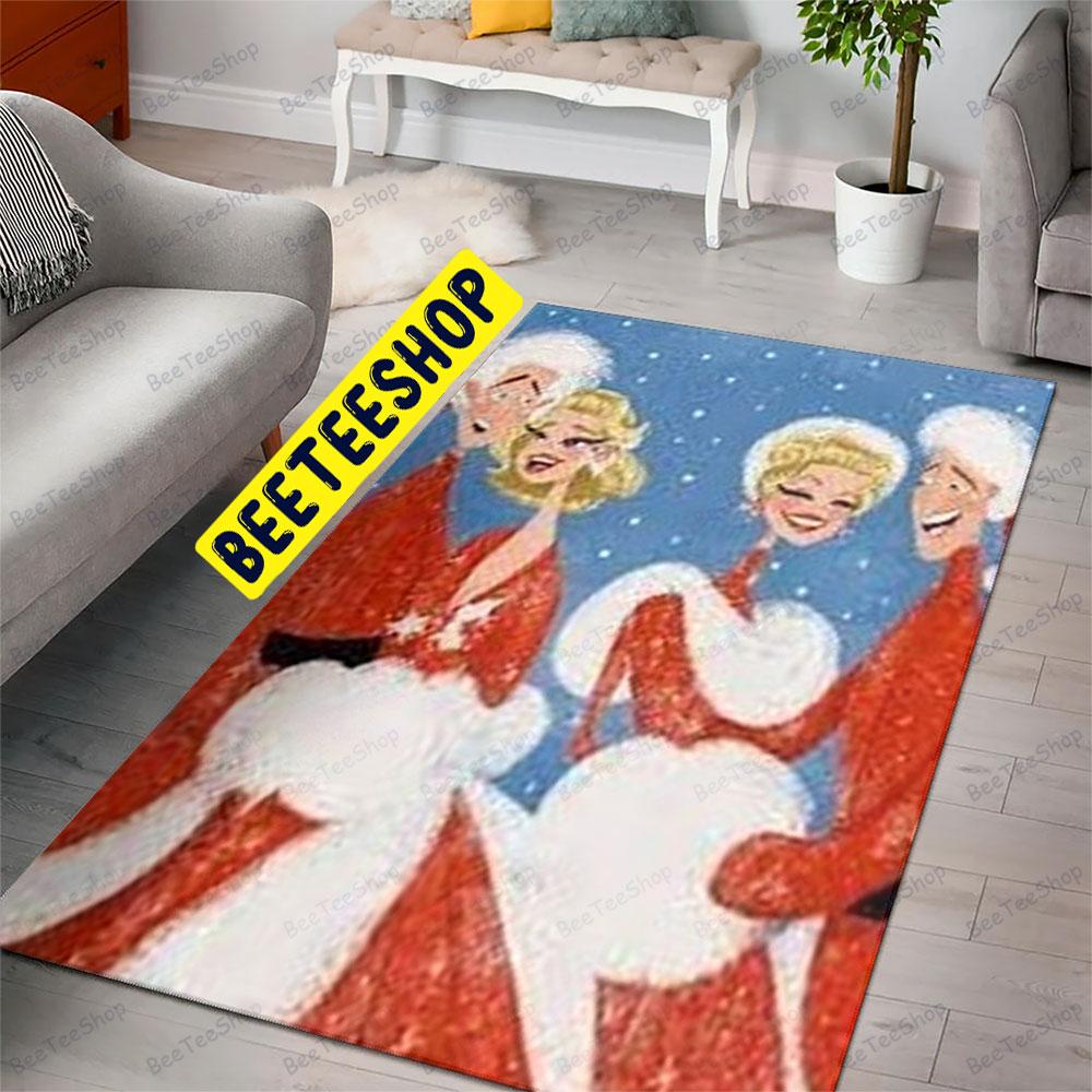 White Christmas 1 Trending Rug Rectangle