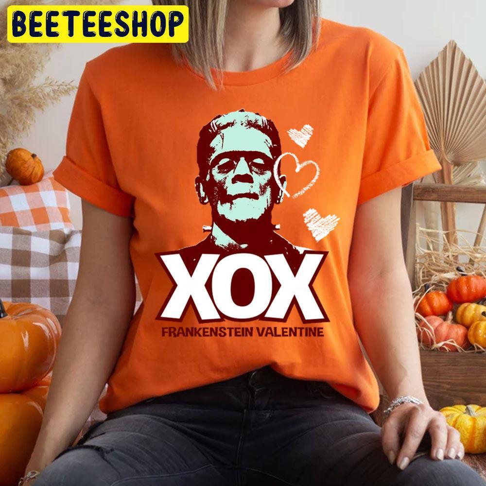 Xox Valentine Frankenstein Halloween Beeteeshop Trending Unisex T-Shirt