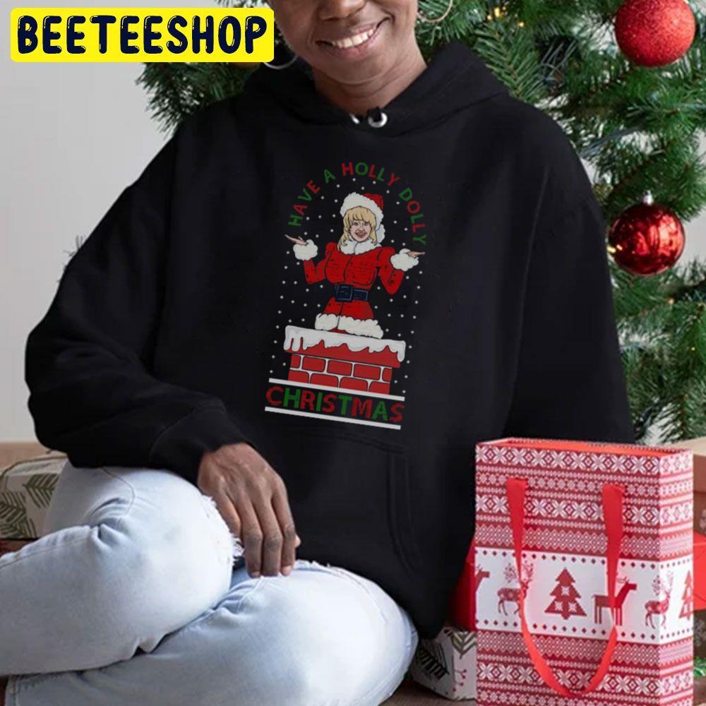 A Holly Dolly Christmas Beeteeshop Trending Unisex Hoodie