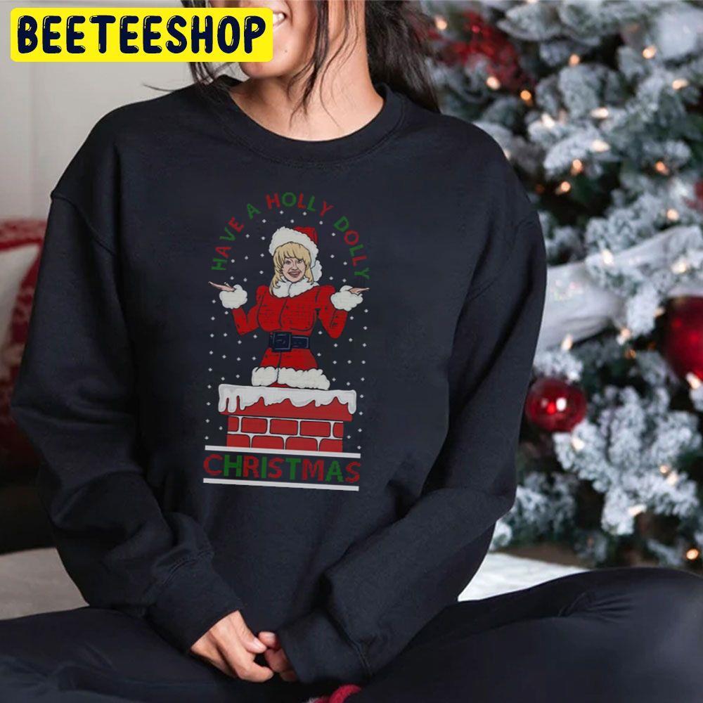 A Holly Dolly Christmas Beeteeshop Trending Unisex Hoodie