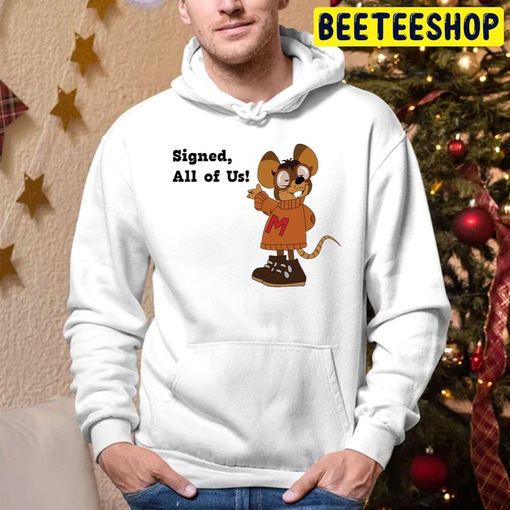 Albert Mouse Letter To Santasigned All Of Us Twas The Night Before Christmas Beeteeshop Trending Unisex Hoodie