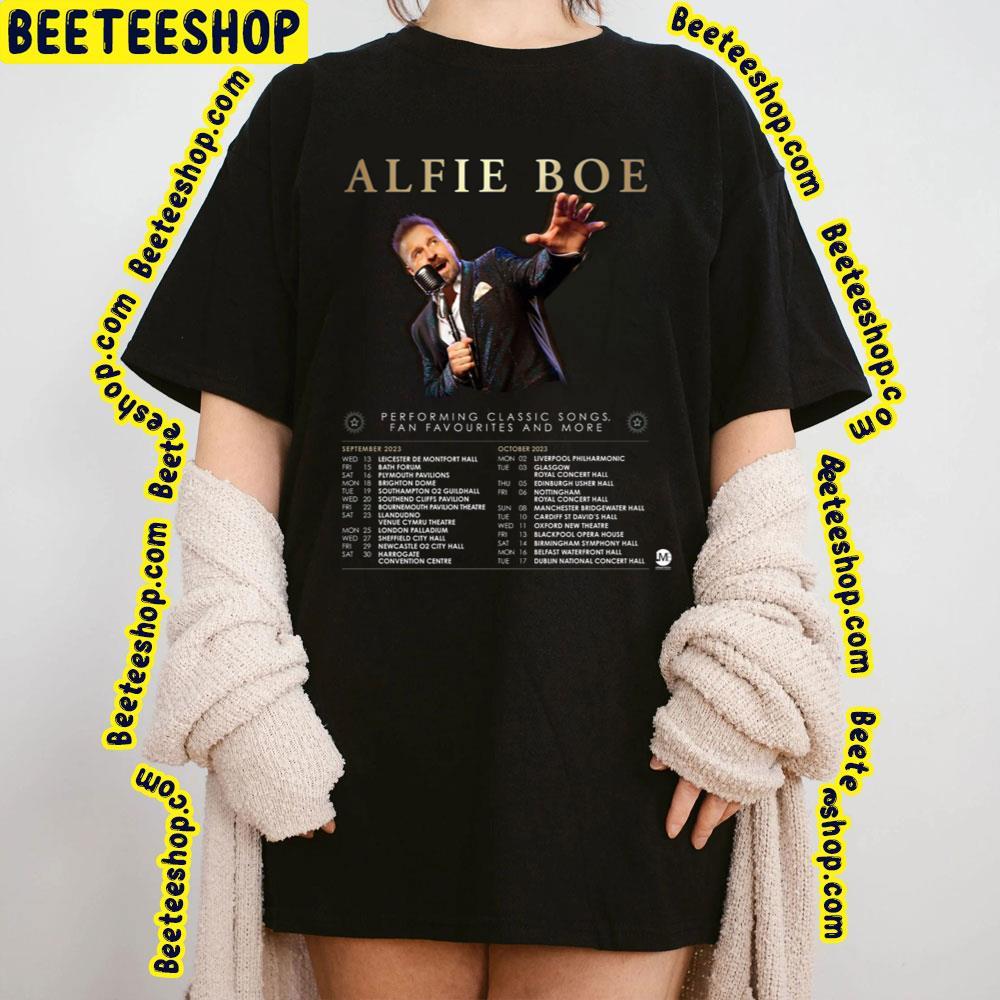 Alfie Boe 2023 Tour Dates Beeteeshop Trending Unisex T-Shirt