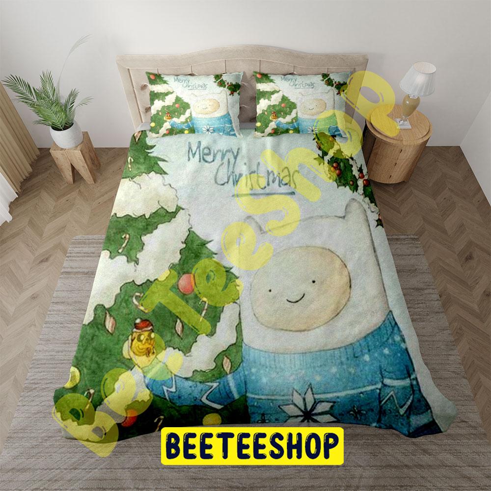 Art Adventure Time Christmas 5 Trending Bedding Set