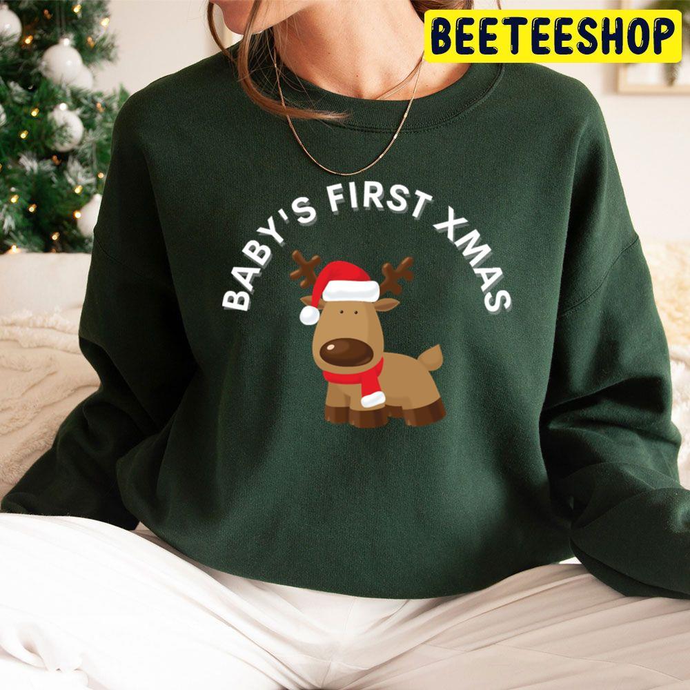 Baby’s First Christmas Apparel Rudolph The Red Nosed Reindeer Beeteeshop Trending Unisex Sweatshirt