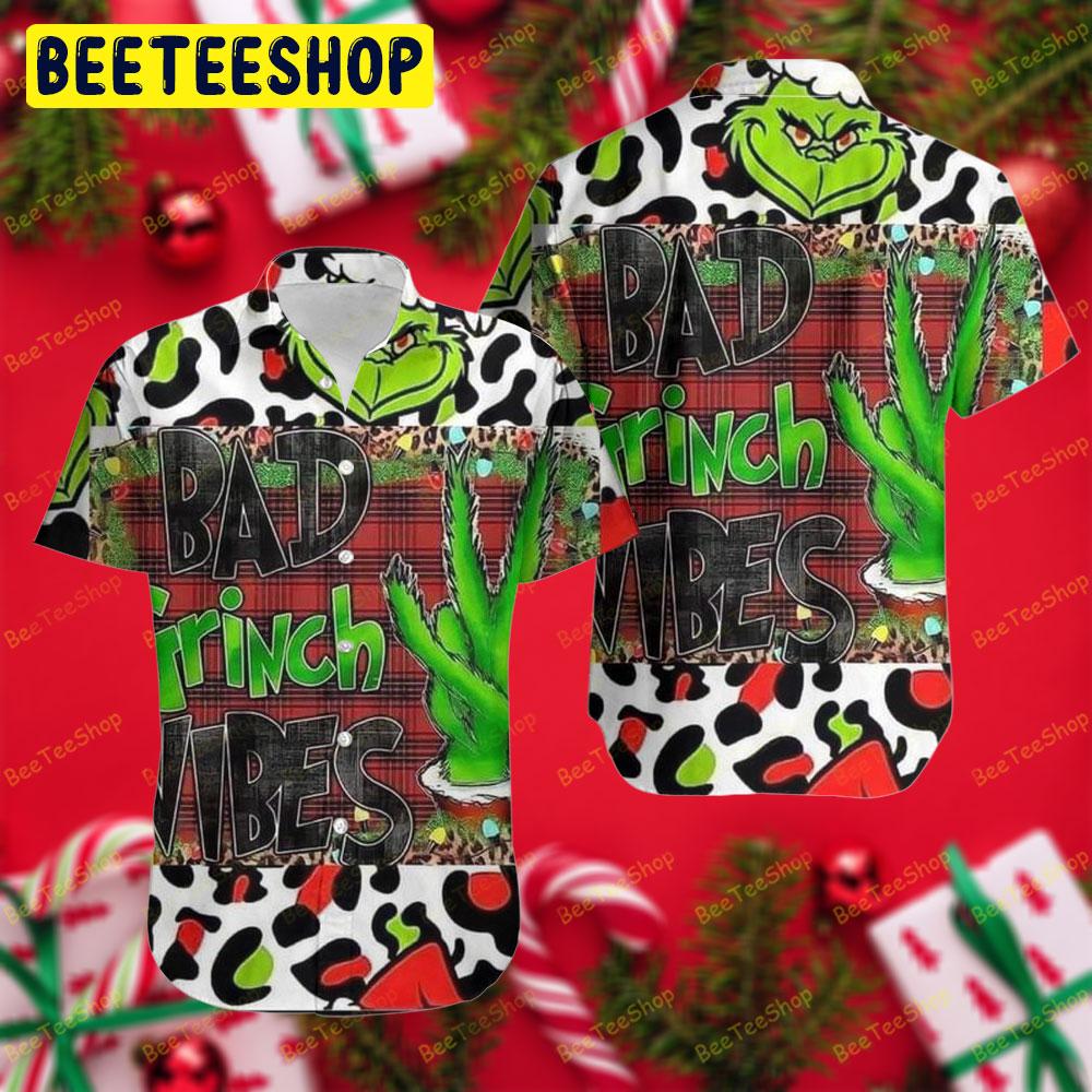 Bad Grinch Vibes Trending Hawaii Shirt