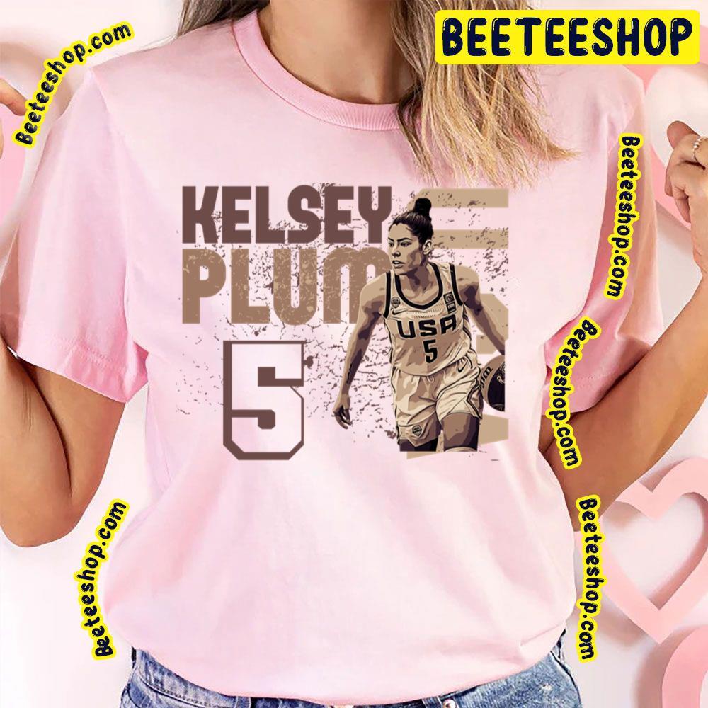 Brown Vintage Wnba Usa Kelsey Plum Basketball Unisex T-Shirt