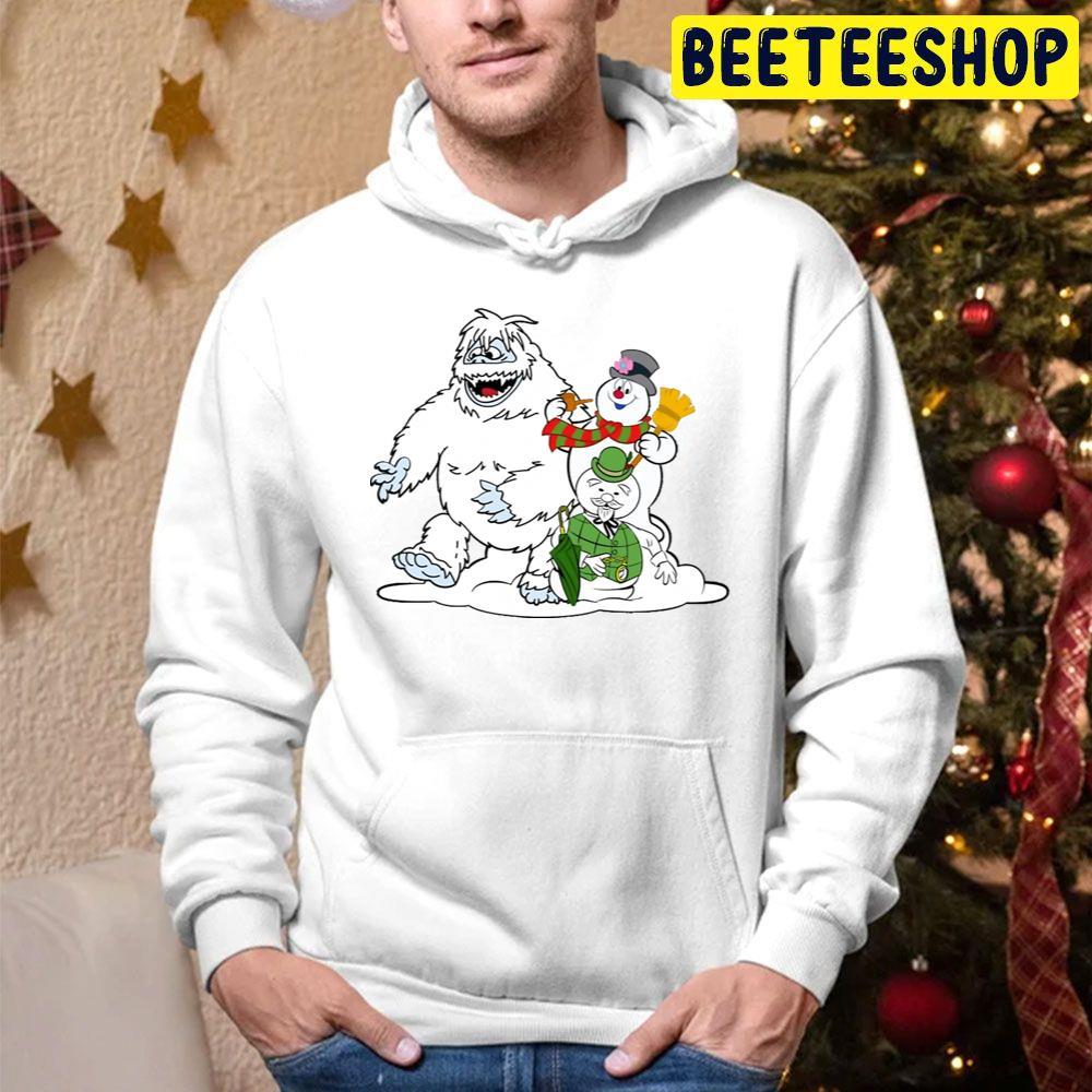 Bumble And Sam Frosty The Snowman Christmas Beeteeshop Trending Unisex Hoodie