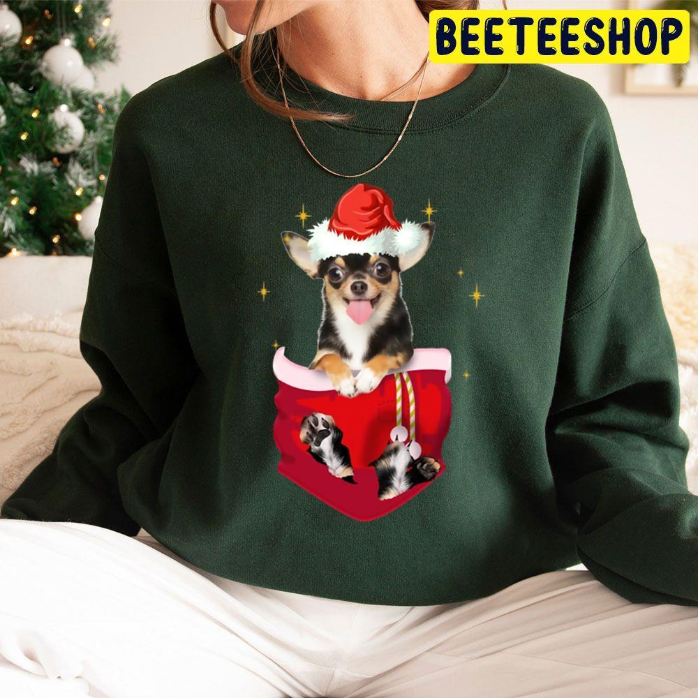 Chihuahua In Pocket Christmas Beeteeshop Trending Unisex Sweatshirt