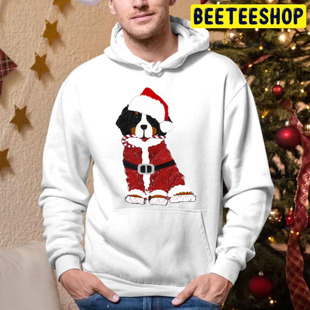 Christmas Bernese Mountain Dog Santa Claus Beeteeshop Trending Unisex Hoodie