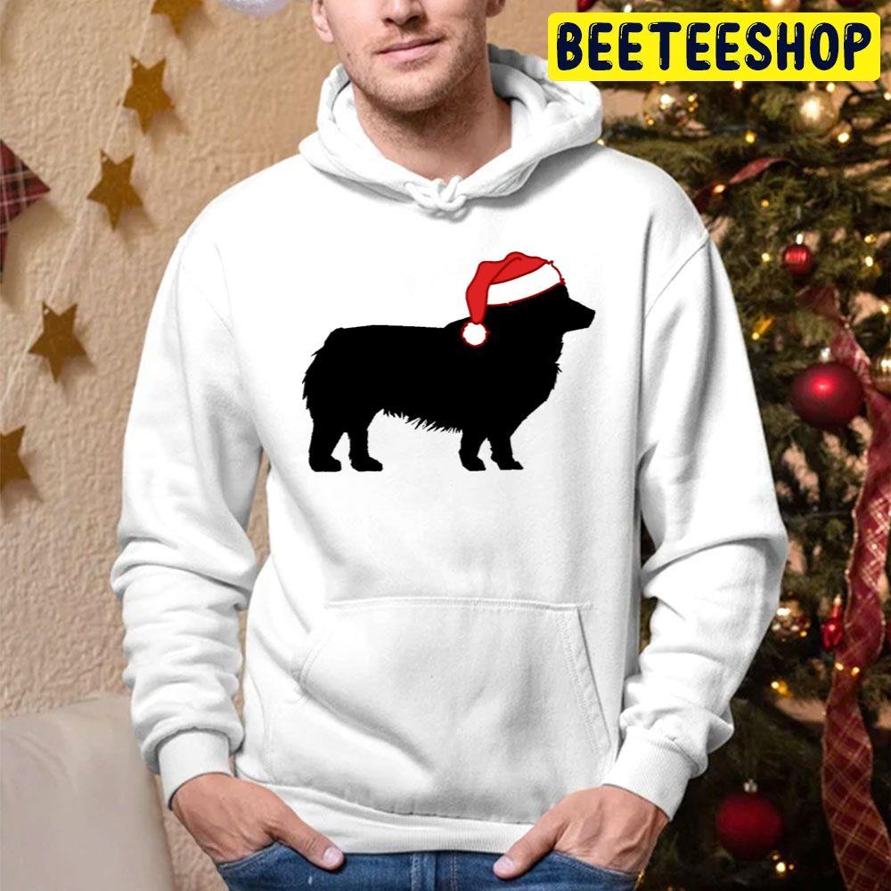 Christmas Corgi In Santa Hat Beeteeshop Trending Unisex Hoodie