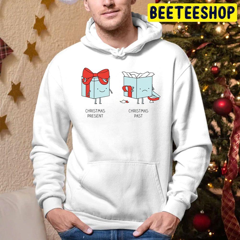 Christmas Present Christmas Past Christmas Puns Beeteeshop Trending Unisex Hoodie