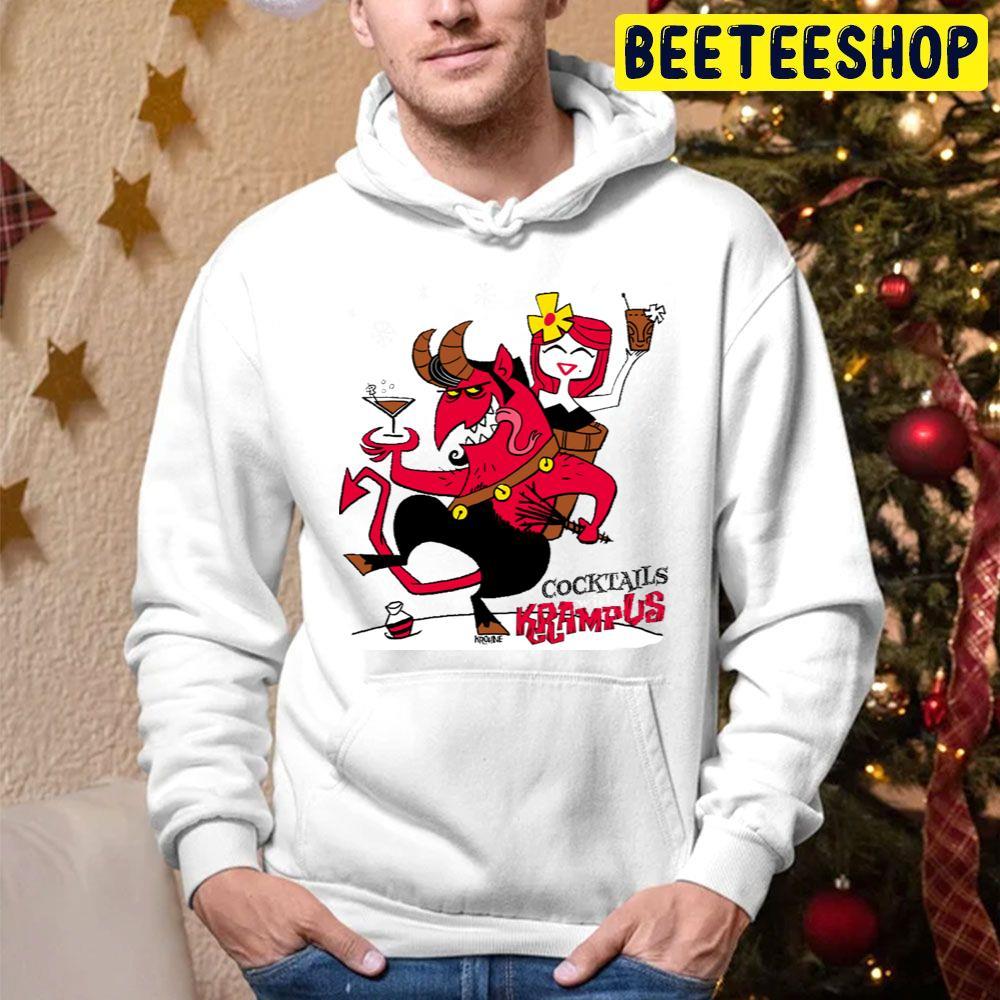 Cocktails With Krampus Christmas Beeteeshop Trending Unisex Hoodie