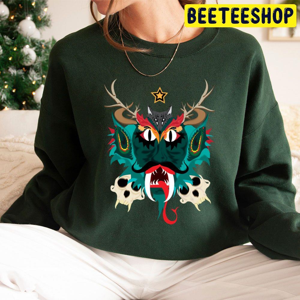 Color Krampus Christmas Beeteeshop Trending Unisex Sweatshirt