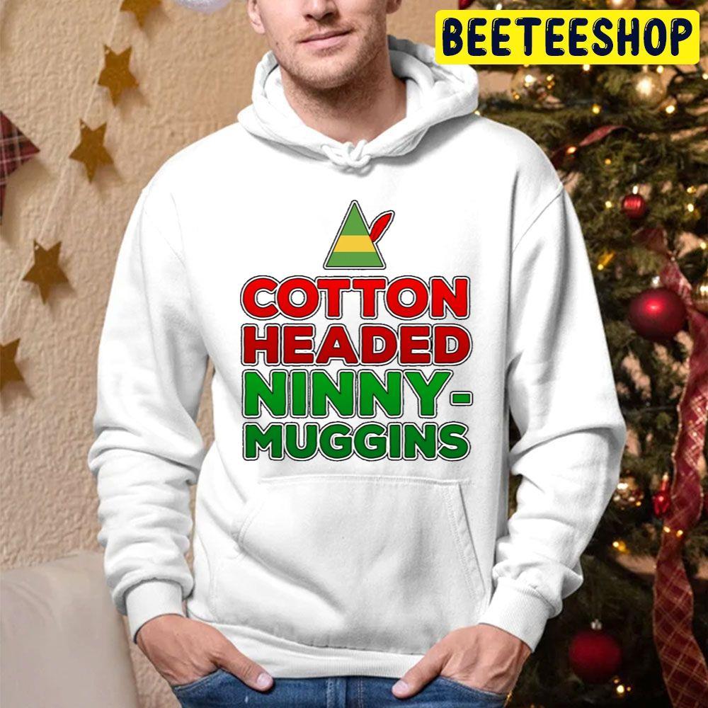 Color Text Cotton Headed Ninnymuggins Elf Christmas Beeteeshop Trending Unisex Hoodie