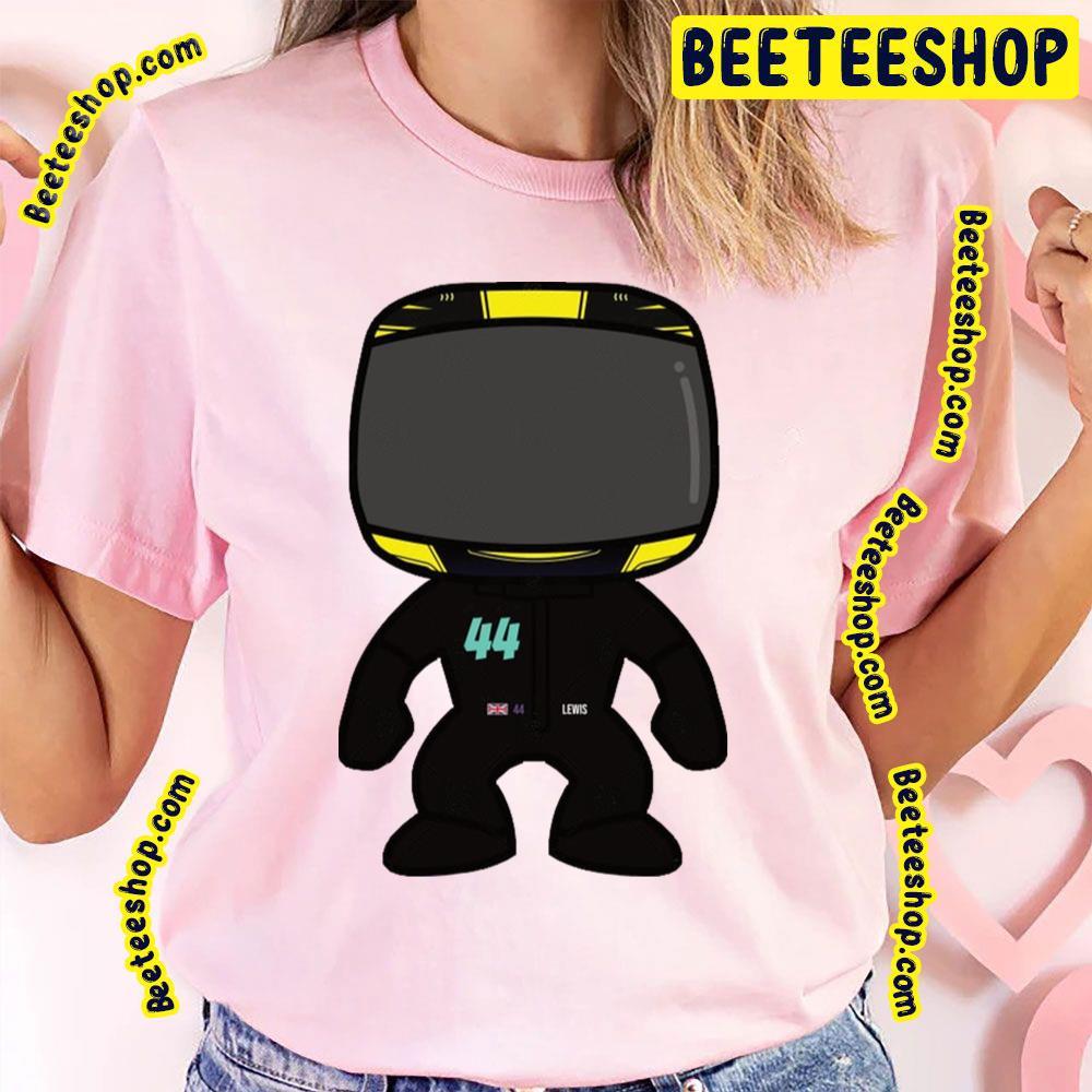 Custom Bobblehead Yellow Helmet Lewis Hamilton Unisex T-Shirt