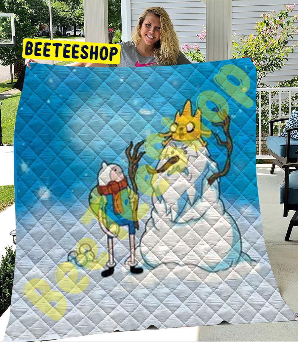 Cute Adventure Time Christmas 1 Trending Quilt