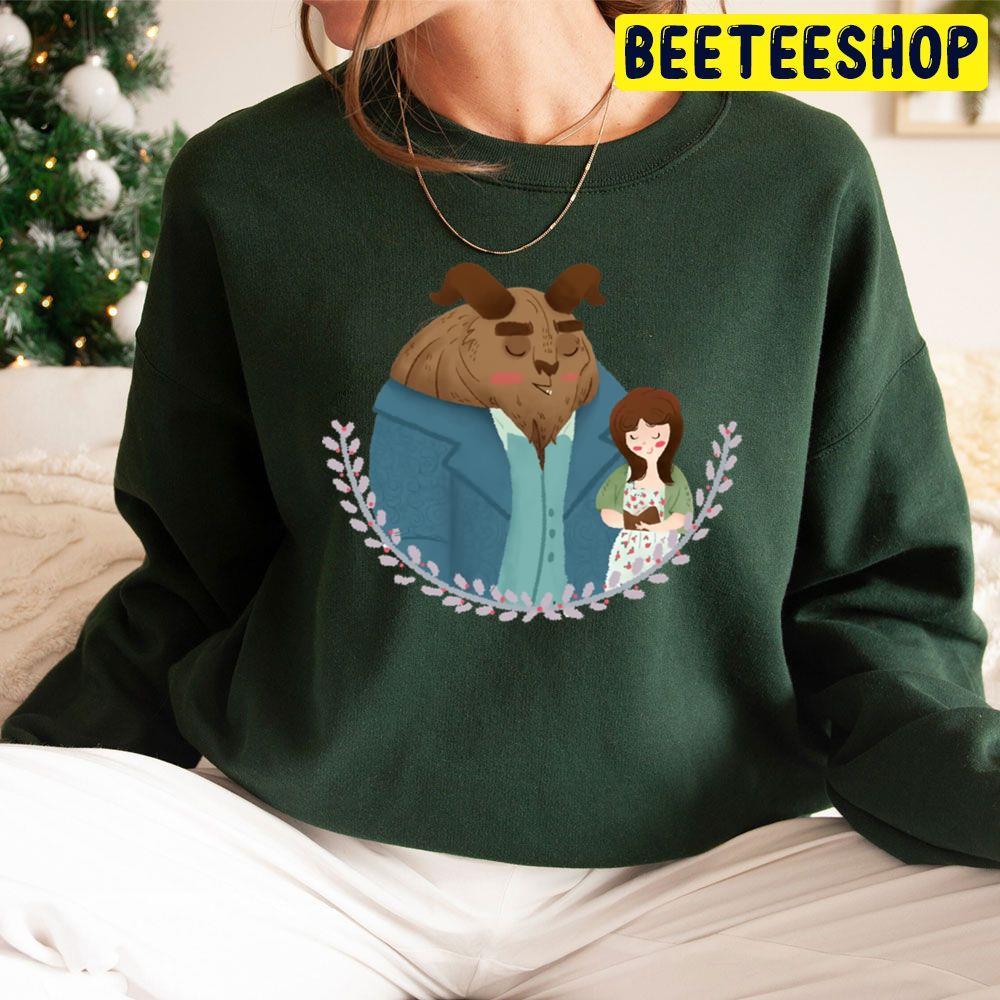 Cute Couple Beauty And The Beast The Enchanted Christmas Beeteeshop Trending Unisex Sweatshirt