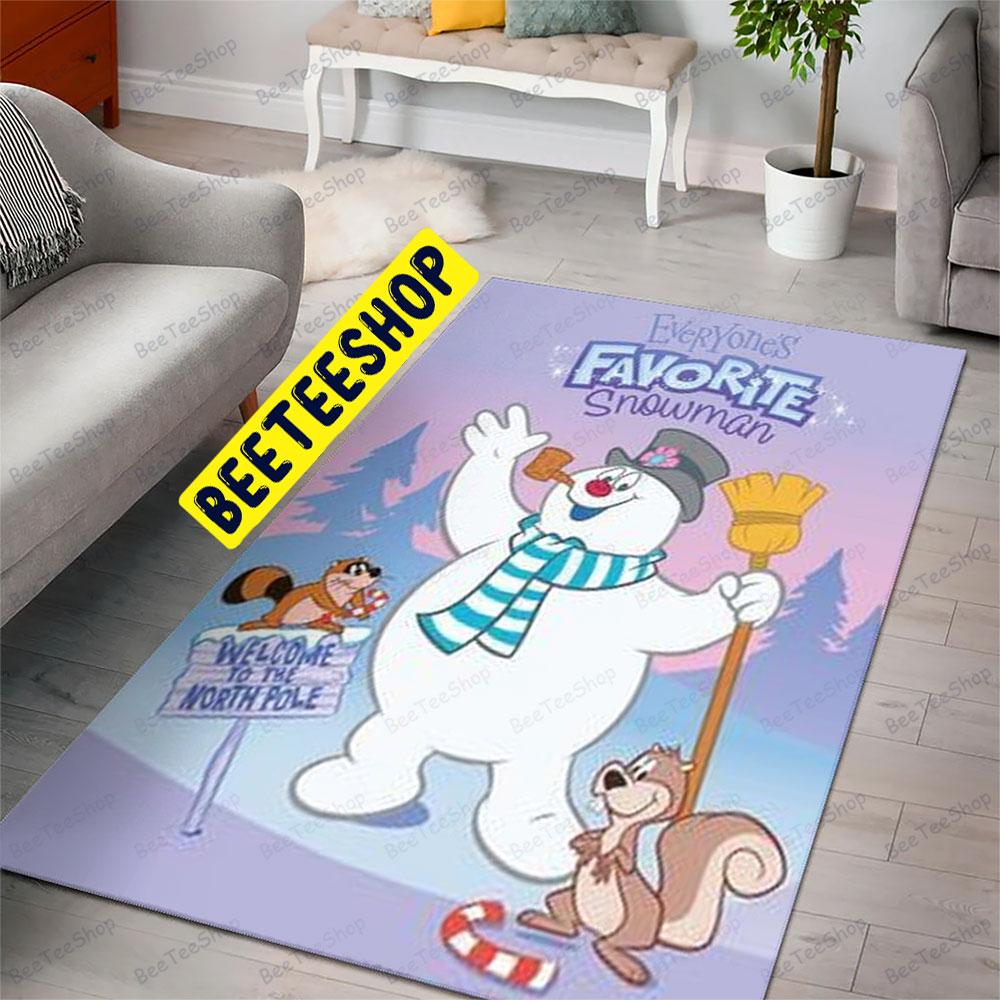 Cute Frosty The Snowman 5 Trending Rug Rectangle