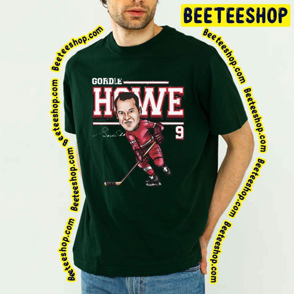 Detroit Cartoon Gordie Howe Hockey Unisex T-Shirt