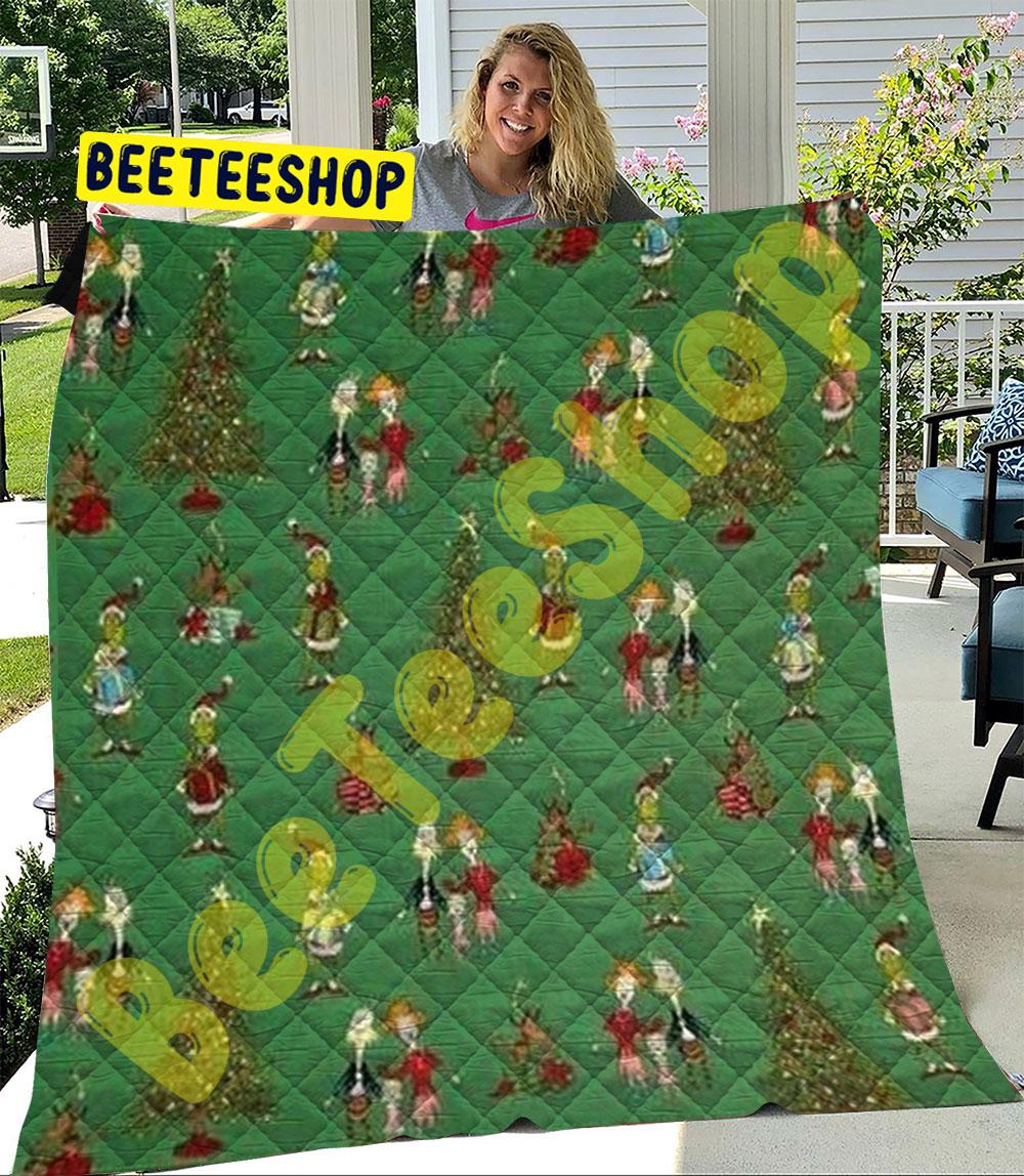 Dr Seuss’ How The Grinch Stole Christmas 10 Trending Quilt