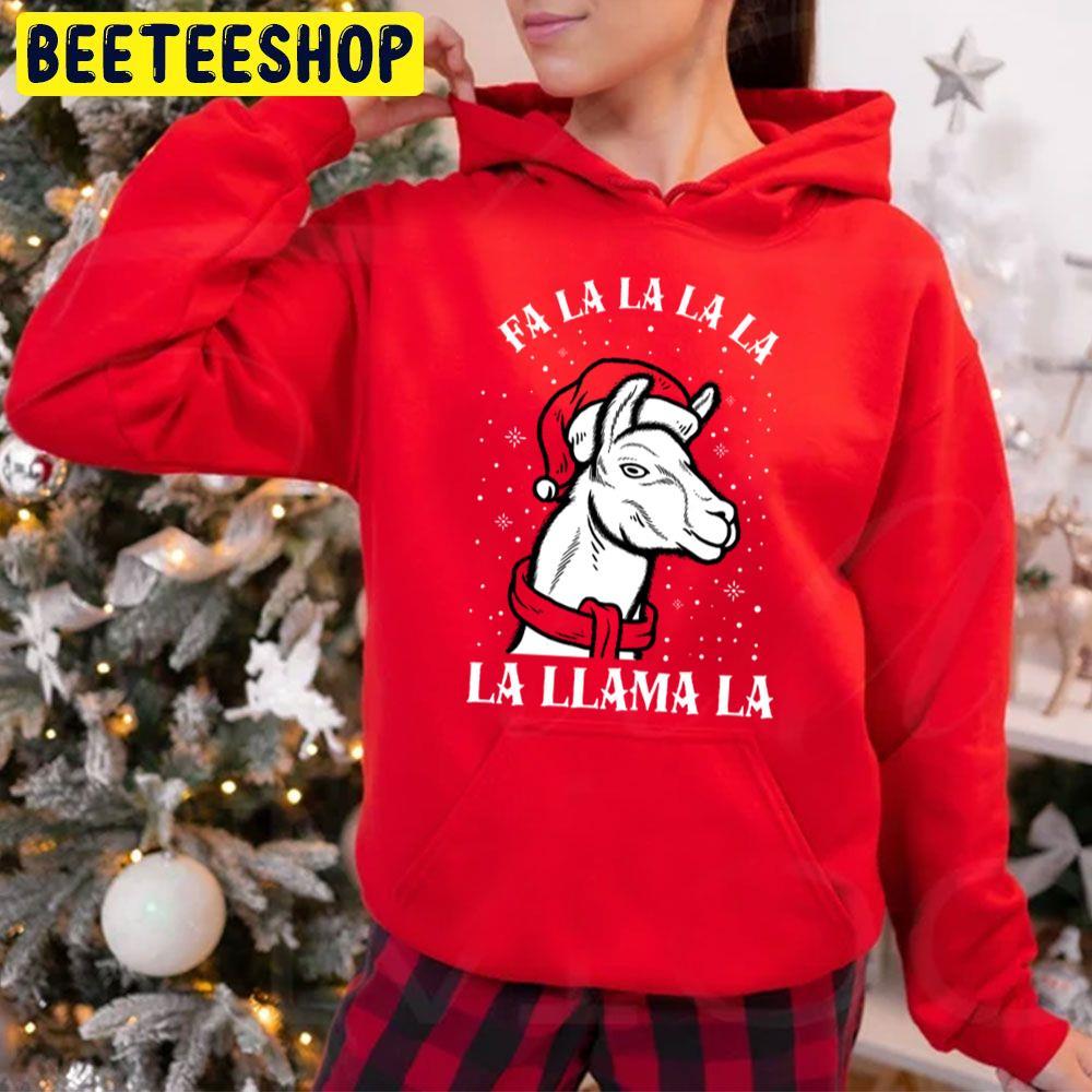 Fa La La La La La Llama La Christmas Beeteeshop Trending Unisex Hoodie