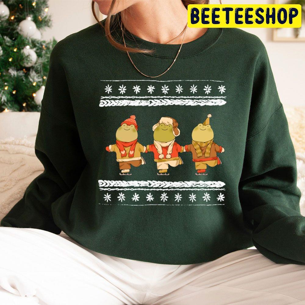 Festive Froggie Christmas Beeteeshop Trending Unisex Sweatshirt