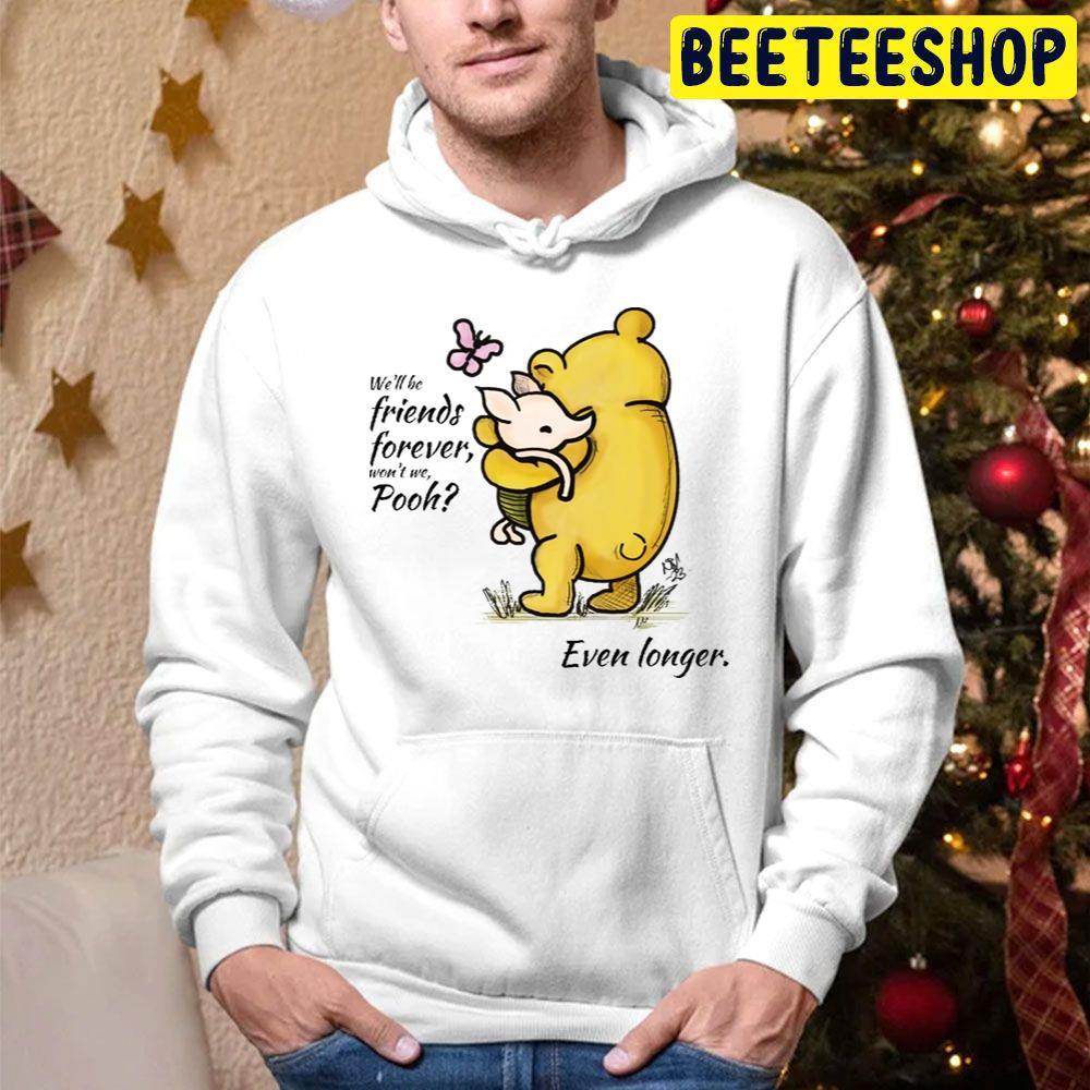 Friends Forever Winnie The Pooh A Very Merry Pooh Year Beeteeshop Trending Unisex Hoodie