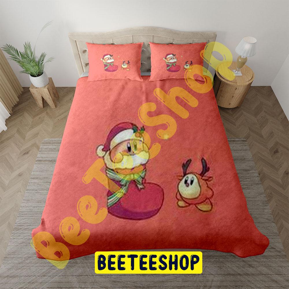 Funny Kirby Christmas 01 Trending Bedding Set