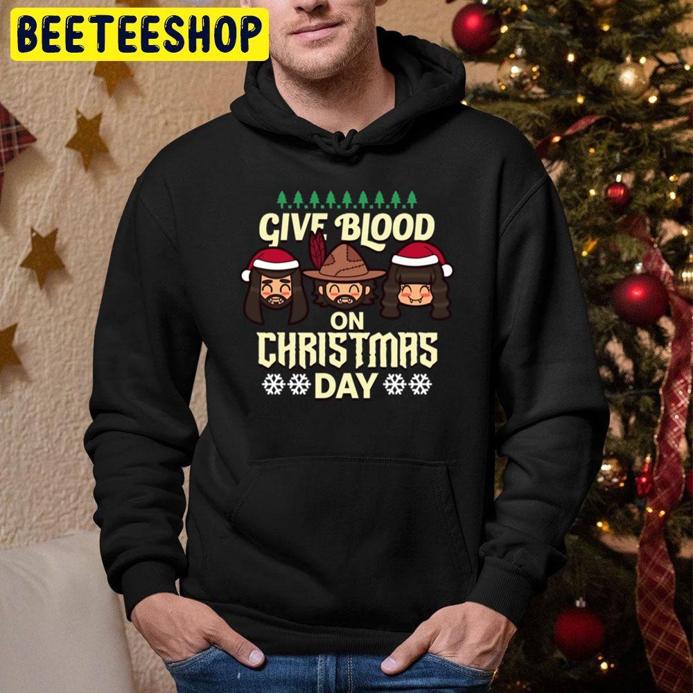 Give Blood On Christmas Day Beeteeshop Trending Unisex Hoodie