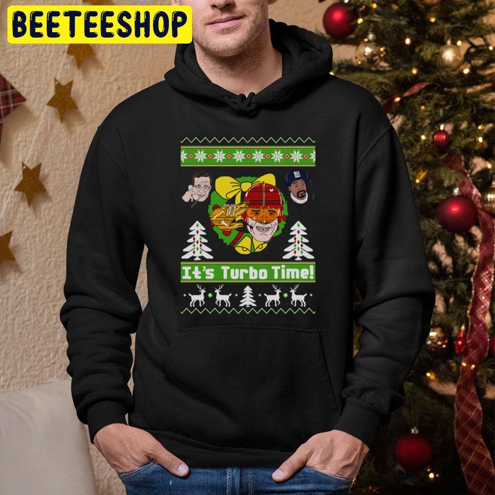 Green It’s Turbo Time Jingle All The Way Christmas Beeteeshop Trending Unisex Hoodie