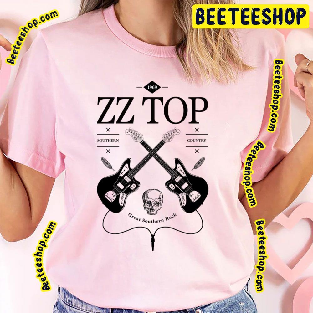 Guitar Vintage Logo Zz Top Unisex T-Shirt