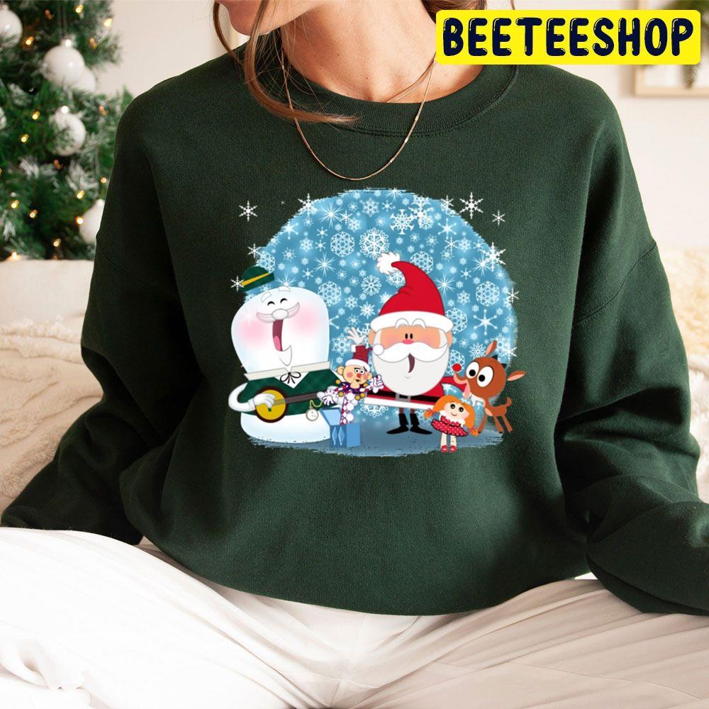 Happy Holidays Rudolph The Red Nosed Reindeer Christmas Beeteeshop Trending Unisex Sweatshirt