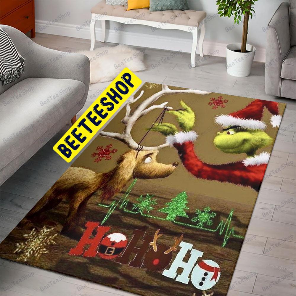 Hohoho Max And Grinch Trending Rug Rectangle