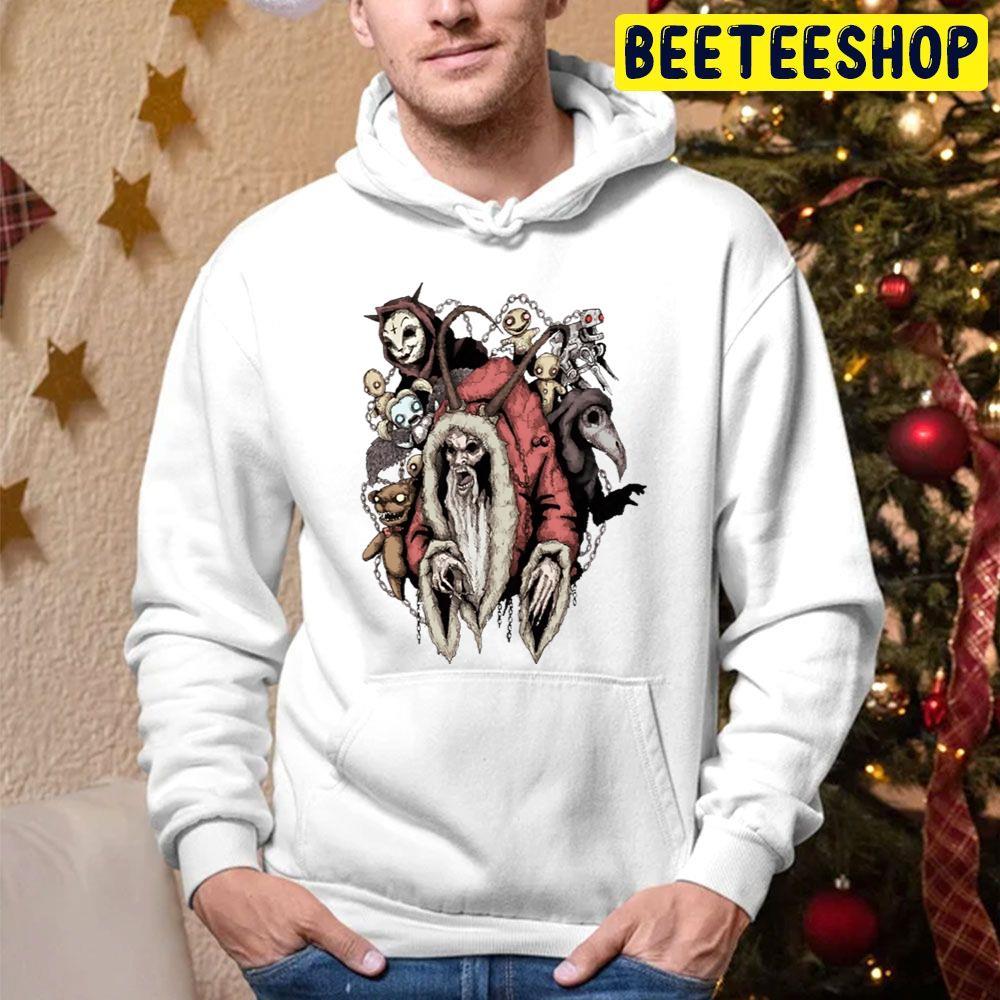 Horror Christmas Krampus Beeteeshop Trending Unisex Hoodie