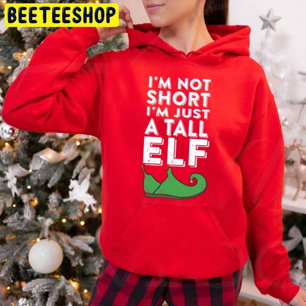 I’m Not Short I’m Just A Tall Elf Christmas Beeteeshop Trending Unisex Hoodie